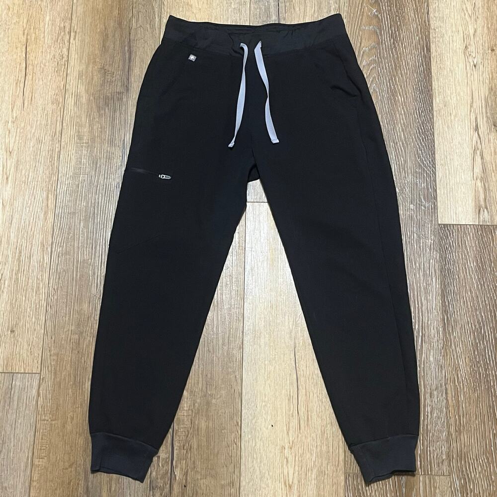 FIGS Black Zamora Jogger Scrub Pants Small Petite
